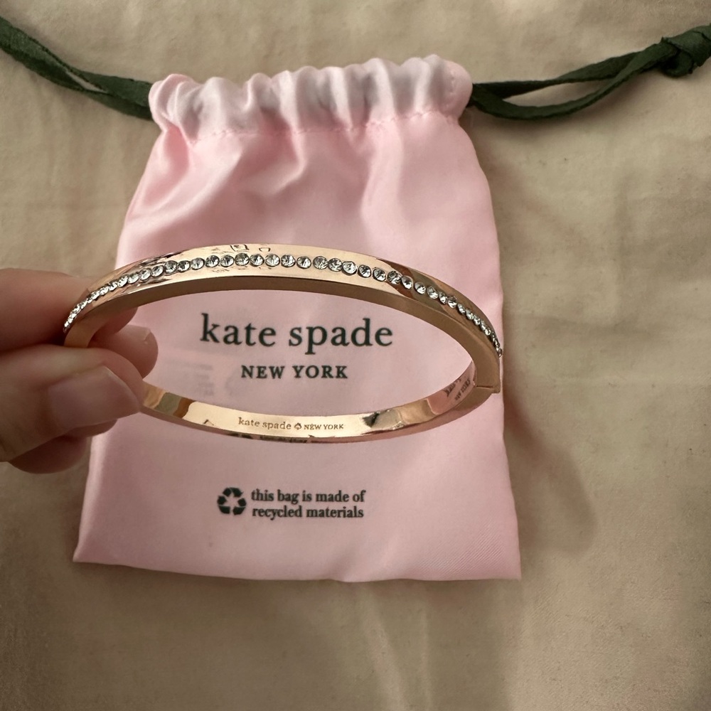 kate spade Rose Gold Crystal Pavé Bangle Bracelet